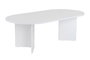 Nordure Mesa de café Sable White 119x40x60 cm Color Blanco